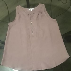 Dark smokey purple sleeveless blouse